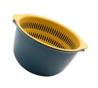 Angoily Égouttoir Plastique Grosse Taille Double Couche pour Légumes et Fruits, Panier D'égouttage Pp Alimentaire Rigide, Support de Séchage Polyvalent Réutilisable Couleur Aléatoire