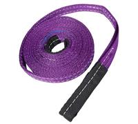 Angoily Élingue de Levage Robuste en Polyester pour Charge 1t Double Boucle, Résistance à L'usure et Stabilité pour Chantiers de Construction