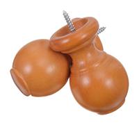 Angoily Embouts en Bois pour Tringle à Rideaux 29 Mm, Lot de 2 Pièces, Extrémités Décoratives Romaines pour Fenêtres, Remplacement D'embout de Tringle à Rideaux, Accessoires de