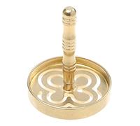 Angoily Encens Presse en Laiton Frêne Poudre de Bâton Sceau Bricolage Chinois Noeud Fragrance Moule Accessoires pour La Décoration Boutique. 2461QH15VV2DGP, Doré, 5.5x4.5cm