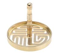Angoily Encens Presse en Laiton Frêne Poudre de Bâton Sceau Bricolage FU Caractère Fragrance Moule Accessoires pour La Décoration Boutique, Doré, 6.5x6cm, (H21JSJ14650E8AD)