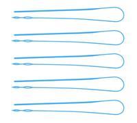 Angoily Enfile-Cordons Lot de 5 en Plastique Bleu, Outil D'insertion Élastique Flexible pour Cordons et Cordons de Serrage, Accessoire Couture DIY pour Sweat à Capuche, Pantalon,