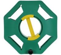 Angoily Enrouleur de Câble Électrique Manuel Vert en Plastique, Bobine de Fil Robuste avec Système D’enroulement Rapide, Support de Cordon Portable pour Camping, Atelier et Usage