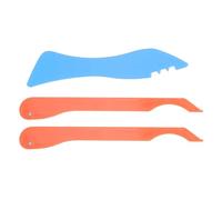 Angoily Ensemble 3 Pièces pour Sertissage de Feuille de Cuivre sur Verre Outils Manuels Orange pour Vitrail Kit Applicateur et Brunissoir pour Création Artistique et Réparation Vitres