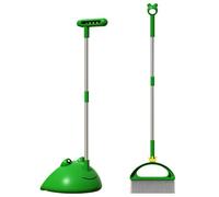 Angoily Ensemble Balai et Pelle Maison Kit Balai à Long Manche Ergonomique et Pelle Robuste pour Sols en Bois Carrelage et Ciment Accessoire Nettoyage Ménager Polyvalent