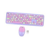 Angoily Ensemble Clavier Et Souris - Souris Dordinateur sans Fil - Clavier USB - Mini Récepteur - Portée 10 M - Facile À Utiliser