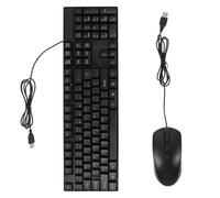 Angoily Ensemble Clavier et Souris USB Filaire pour Bureau et Maison, Clavier Pavé Numérique Performant, Combinaison Clavier-Souris Silencieuse et Compacte, Accessoires Informatiques