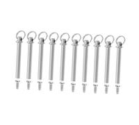Angoily Ensemble de 10 Kit Rivets et Écrous pour Réparation Éventail Pliant Fixation Main Finition Argentée Adapté Éventails Pliables Bambou Restauration Précise et Stabilité Renforcée