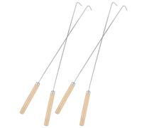 Angoily Ensemble de 4 Crochets de Nettoyage pour Fontaine de Piscine Outil D’Entretien de Déversoir de Cascade Kit pour Retirer Pierres et Débris Nettoyeur de Spa et Bassin Usage