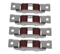 Angoily Ensemble de 4 roulettes pour fenêtre coulissante : remplacement de poulie pour porte-fenêtre coulissante - rouleau de porte moustiquaire en métal - poulie de fenêtre push-pull pour