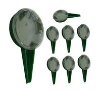 Angoily Ensemble de 8 Outils de Jardinage avec Semoir Manuel Réglable 5 Niveaux pour Graines de Toutes Tailles, Distributeur de Jardin Léger en Plastique Vert Foncé, pour Plantation