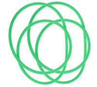 Angoily Ensemble de Courroies de de Sèche-linge 2 Pièces Courroie Ronde en Polyuréthane Conception sans Couture Facile à Installer pour Un Fonctionnement Silencieux