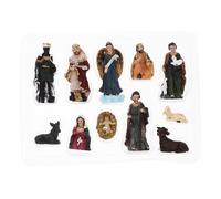 Angoily Ensemble Figurine Religieuse Jésus Résine Sculpture 16X115X3 CM Décoration Intérieure et Enseignement