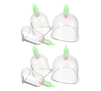 Angoily Ensemble Professionnel de Ventouses sous Vide 6 Pièces pour Massage du Dos Articulations, Appareil Multifonction pour Soins Corporels et Kinésithérapie