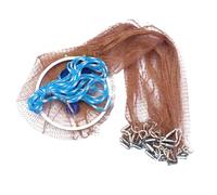 Angoily Épuisette de Pêche Portable en Nylon Marron Légère Filet à Mailles Fines pour Capture de Écrevisses et Crabes en Eau Douce et Eau Salée