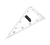 Angoily Équerre D'enseignement Magnétique en Abs Fonction Dessin Angles et Formes, Outil Triangulaire pour Mathématiques et Physique en Classe