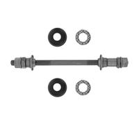 Angoily Essieu Arrière Vélo VTT 180 Mm Gris, Moyeu Roulements D'essieu Solides, Central de Roue Robuste Compatible VTT, Accessoire Performance pour Terrain Difficile