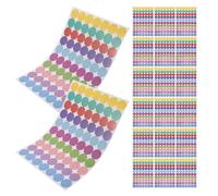 Angoily Étiquettes Adhésives Rondes à Pois Colorés 1,9 Cm, 20 Feuilles 10 Couleurs, Autocollants de Codage pour Bureau, École et Projets Créatifs, Mini Pastilles Décoratives