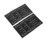 Angoily Étiquettes Autocollantes Imperméables pour Savons Liquides et Après-Shampoings Lot de 6 en PVC Auto-Adhésif pour Organisation Simple et Nettoyage Facile