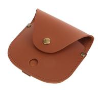 Angoily Étui de Montre de Poche en Cuir Marron, Porte-Ceinture Élégant | Anti-rayures et Anti-usure, Usage en Marche ou Voyage, Métal et Cuir, pour Montres de Poche