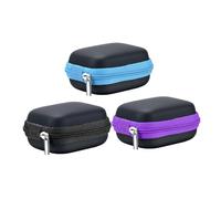 Angoily Étui Rigide de Rangement EVA 3 Pièces pour 6 Flacons Roll-on 5 ML Pochette de Voyage Compacte et Portable pour Huiles Essentielles Organisateur de Flacons à Bille Paquet de
