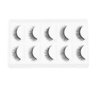 Angoily Extensions de Cils Courts Naturels 5 Paires Cils Épais et Denses en Fibres Fines Effet Croisé 3D Hypoallergéniques pour Maquillage Quotidien et Regard Sublimé