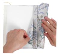 Angoily Fait Main Couverture Ajustable Anti-déchirure pour Collectionneurs et Amateurs de Lecture Style Vintage Décoratif