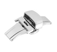Angoily Fermoir de Montre en Acier Inoxydable 16 Mm Double-poussoir, Boucle pour Bracelet de Montre, Accessoires pour Montres Femmes, Fermoir Léger et Résistant