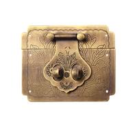 Angoily Fermoirs Anciens en Cuivre pour Boîte en Bois, Facile à Installer, Design Rétro Boucle à Loquet Décorative pour Coffret à Bijoux Plusieurs styles