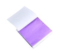 Angoily Feuille De Papier Aluminium Imitation De Feuille d'or pour l'art Violet 8x8,5 Cm Décoration Artisanale Dorure Meubles Encadrement Tableaux Restauration Art Intérieure