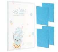 Angoily Feuilles Absorbantes Visage Nettoyage et Soin Visage Portable et Rafraîchissant en Pâte de Bois Film Bleu 250 Feuilles