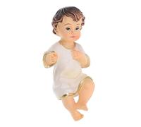 Angoily Figurine de Jésus en Résine Robuste Petite Statue Religieuse Compacte pour Décoration de Noël Crèche et Maison Mini Figurine de Jésus pour Collection et Présent Spirituel