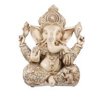 Angoily Figurine Éléphant Statue Bouddha Sculpture Inde Ganesh Ganpati Modèle Table Bureau Chanceux Richesse Art Figure pour La Maison
