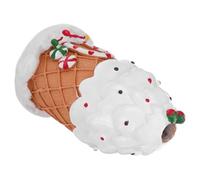 Angoily Figurine Maison Neige Résine Décorative pour Noël Miniature Village Enneigé Décor Festif Polyvalent pour Vitrines Tables Desserts et Intérieur