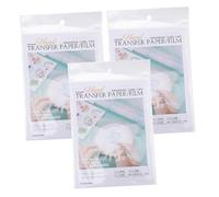 Angoily Film Hydrosoluble pour Broderie Stabilisateur Solubles pour Transfert et DIY sur Vêtements Chaussures Sacs et Tissus Variés