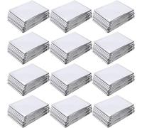 Angoily Film Réfléchissant Argenté pour Activités Extérieures et Croissance des Plantes Portable et Pliable en Polyester 12 Feuilles pour Serrage, Matériau Eva et Aluminium