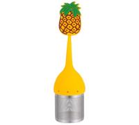 Angoily Filtre à Thé en Silicone et Acier Inoxydable Facile à Nettoyer Passoire à Feuilles de Thé Réutilisable Design Créatif et Élégant pour Herbes et Épices pour Infusion Domestique