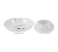 Angoily Filtre pour Théière en Céramique Robuste Entonnoir et Tamis Style Classique Blanc Adapté la Cérémonie du Thé et Décoration Intérieure