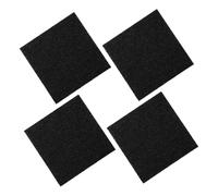 Angoily Filtres à Charbon Carré Remplacement pour Bac à Compost Noir Lot de 4 Filtration Haute en Coton Fibre pour Poubelle Cuisine Composteur