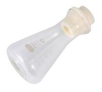 Angoily Flacon Conique Verrerie de Laboratoire Précise 100ml avec Bouchon en Liège en Verre et Bouche Large pour Étudiants pour Expériences en Chimie