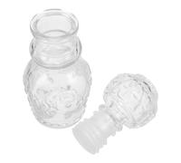Angoily Flacon de Parfum Rétro Vase Décoratif, Petit en Verre Vintage | Transparent, Forme Conique, pour Fleurs à Tige Unique, Huiles Essentielles, Accessoires Photo, Comptoir