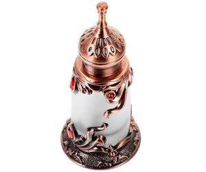 Angoily Flacon de Parfum Vintage en Métal 15 ML Portable Rechargeable, Bouteille Décorative pour Huiles Essentielles et Parfums, Design Ancien Château pour Décoration et Voyage