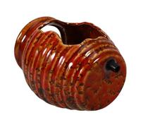 Angoily Fontaine Cascade Pot Céramique Décorative pour Jardin Intérieur et Extérieur Jarre Circulante Écologique sans Pompe Ornement Mini Pot Hydroponique Zen pour Bassin et Terrasse