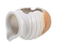 Angoily Fontaine Céramique Écologique avec Circulation Eau Naturelle pour Jardin et Intérieur Pot Décoratif sans Pompe Effet Cascade pour Bassin Extérieur et Décoration Paisible