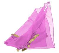 Angoily Foulard de tête pour danseuse du ventre (violet) - Accessoire de coiffure ethnique pour festivals et danses - Bandana - Bandeau