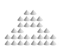 Angoily Four à poterie 30 pièces, outils de poterie réfractaires en oxyde d’aluminium blanc, pour support de cuisson en atelier de fusion