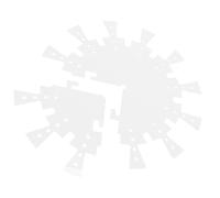 Angoily Gabarit de Cadran D’horloge Circulaire en Acrylique Transparent 30 Cm - Règle Graduée Chiffres en Pochoir pour Travail du Bois, Guide de Défonceuse Précis pour Décoration DIY