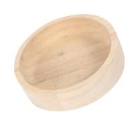 Angoily Gamelle Bois pour Petits Animaux Résistante à l'usure, Bol à Chinchilla Compact en Chêne Naturel, Mangeoire Lavable pour Hamster et Cobayes, Accessoire Pratique pour Cage