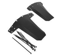 Angoily Garde-Boue Vélo Carbone et Arrière Set 1 Pièce Protection Pluie et Boue pour VTT Vélo de Route Support de Fixation Design Noir Fibre de Carbone