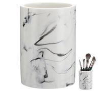 Angoily Gobelet à Gargarisme Marbré Blanc Compact Tasse à Brosse à Dents Créative en Matériau Résistant Gobelet de Lavage Ménager pour Salle de Bain et Usage Domestique